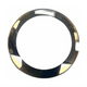Sapphire Crystals to Fit Rado Double Domed Round Shape with Silver and Gold Trim (32.5×3.02×0.90)mm→(Diameter×Dome Height×Edge Thick) - Universal Jewelers & Watch Tools Inc.