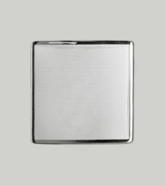 Mineral Crystals to Fit BULOVA Single Domed Silver Trim Square Shape (23.0×23.0×1.90)mm→(Height×Width×Middle Thick) Fit Model 96R000 - Universal Jewelers & Watch Tools Inc.