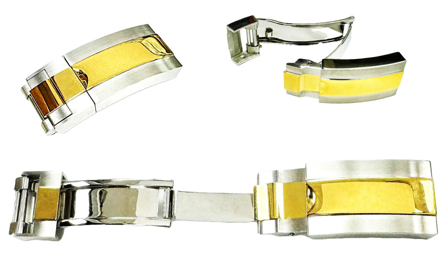 20mm Vulcanized Rubber White Replacement Strap for ROLEX Watches with Deployment Clasp - Universal Jewelers & Watch Tools Inc.