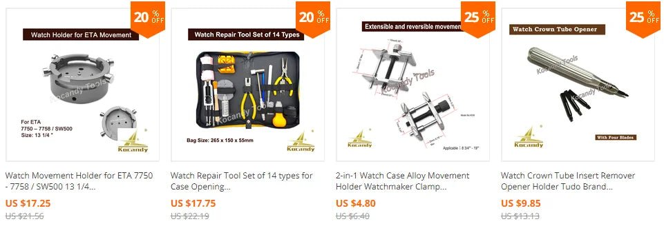 Watch Parts Stainless Steel Watch Crown Tubes Pipes Mixed Sizes for Waterproof Crown As Watchmakers Repair Tool - Universal Jewelers & Watch Tools Inc.