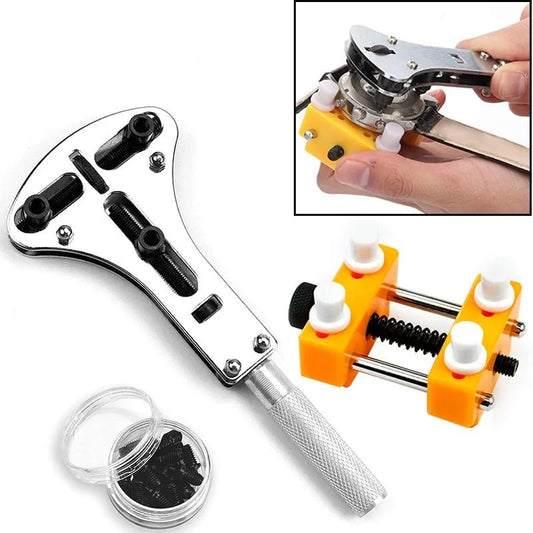20pcs Watch Repair Tools Opener Steel 4 Type Paws Adjustable Watch Back Cover Opener Backcase open Tool With Movement Holder - Universal Jewelers & Watch Tools Inc.