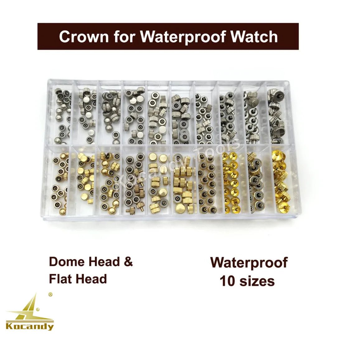 Watch Parts Stainless Steel Watch Crown Tubes Pipes Mixed Sizes for Waterproof Crown As Watchmakers Repair Tool - Universal Jewelers & Watch Tools Inc.
