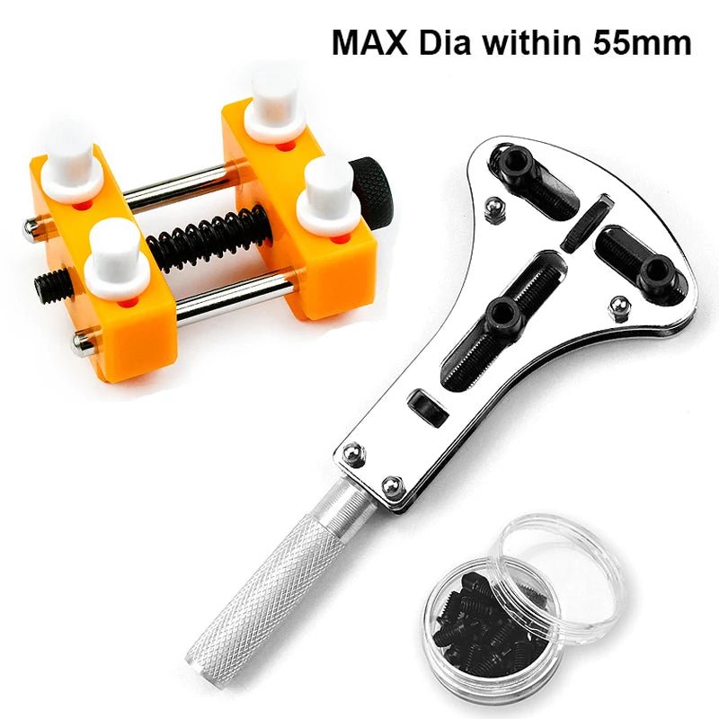 20pcs Watch Repair Tools Opener Steel 4 Type Paws Adjustable Watch Back Cover Opener Backcase open Tool With Movement Holder - Universal Jewelers & Watch Tools Inc.