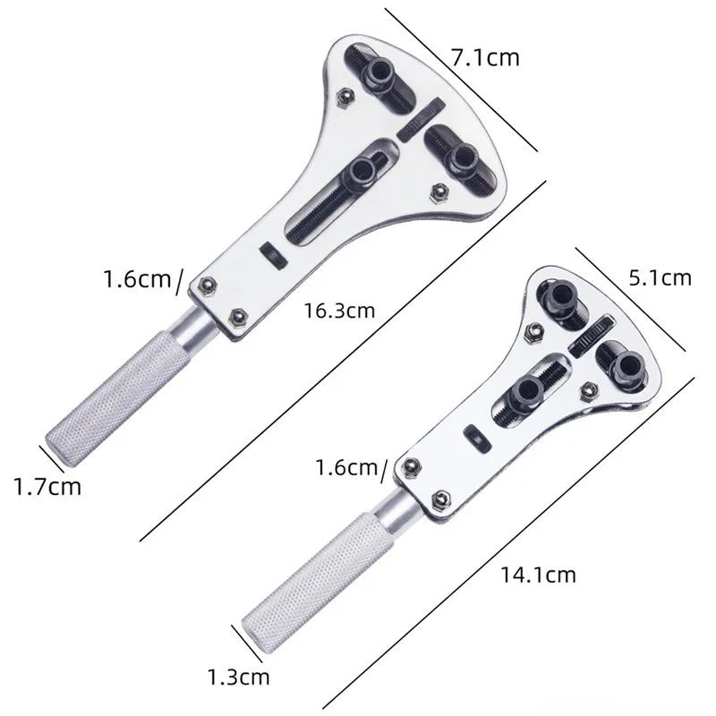20pcs Watch Repair Tools Opener Steel 4 Type Paws Adjustable Watch Back Cover Opener Backcase open Tool With Movement Holder - Universal Jewelers & Watch Tools Inc.