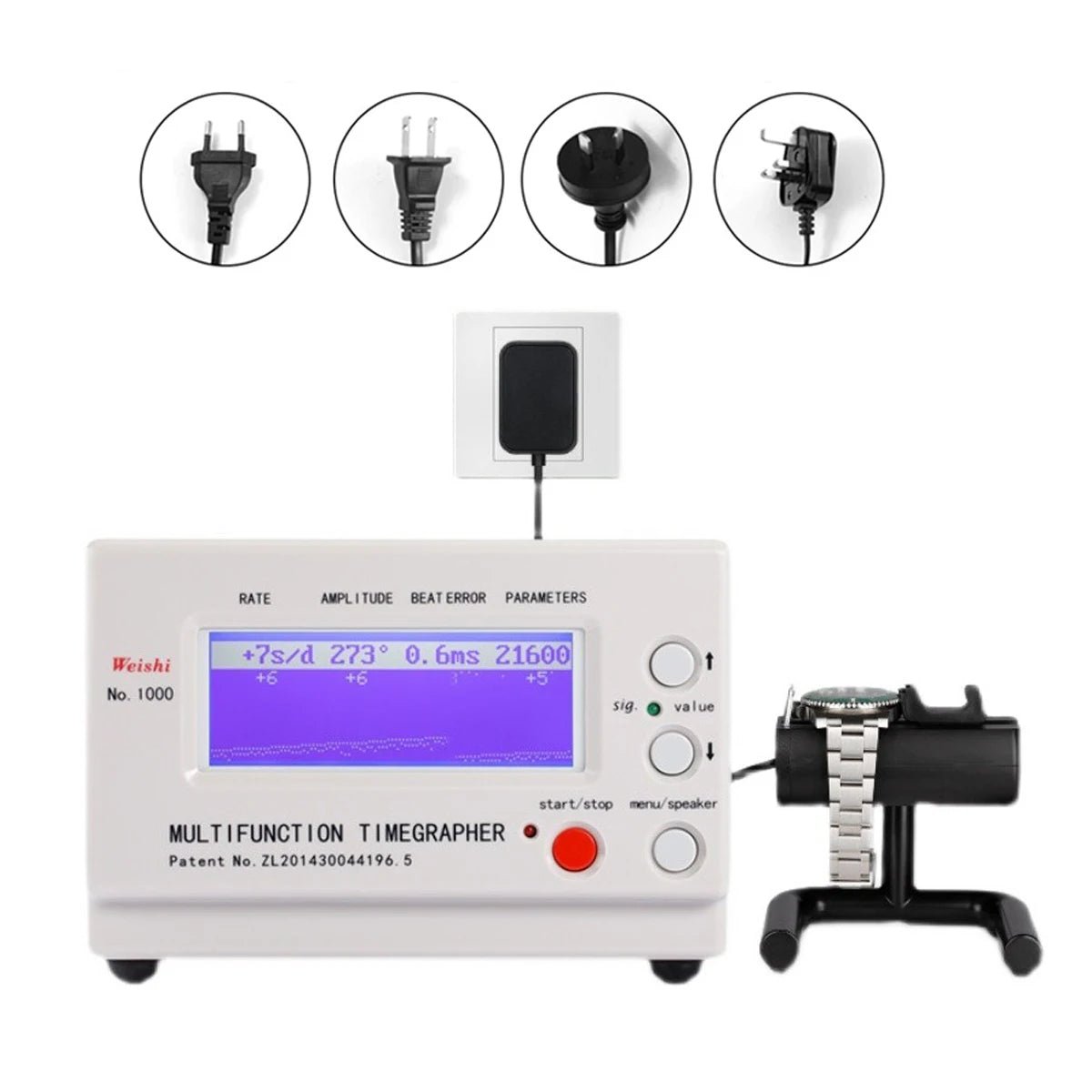 No.1000 Mechanical Watch Timing Machine Multifunction Timegrapher for Watch Tester - Universal Jewelers & Watch Tools Inc.