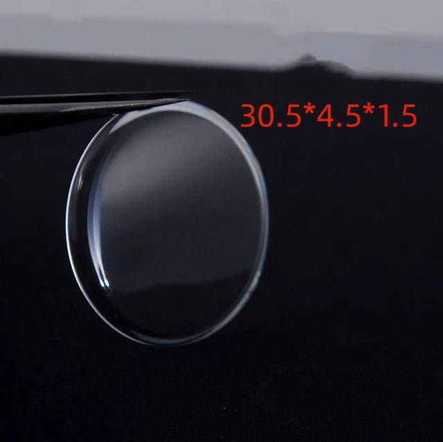 Watch Glass Mineral glass Crystal - High Domed Stepped - Dia range 28 mm to 30.5 mm - Universal Jewelers & Watch Tools Inc.