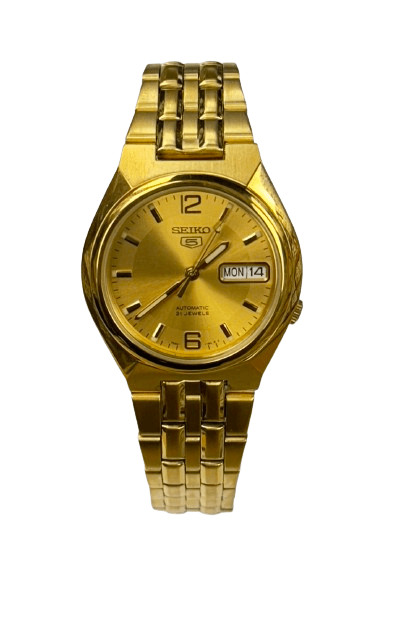 Gold - Toned Men's Automatics Wristwatch Seiko SNKL64K1 series - 5 - Universal Jewelers & Watch Tools Inc.
