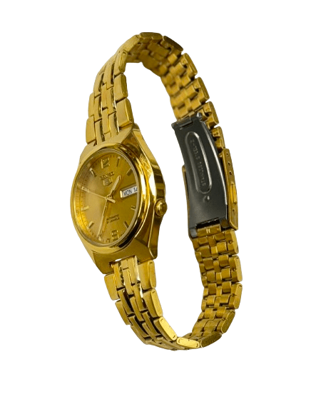 Gold - Toned Men's Automatics Wristwatch Seiko SNKL64K1 series - 5 - Universal Jewelers & Watch Tools Inc.