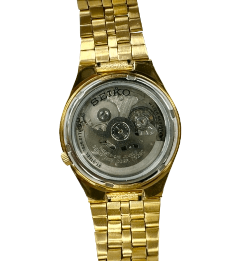 Gold - Toned Men's Automatics Wristwatch Seiko SNKL64K1 series - 5 - Universal Jewelers & Watch Tools Inc.