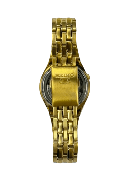 Gold - Toned Men's Automatics Wristwatch Seiko SNKL64K1 series - 5 - Universal Jewelers & Watch Tools Inc.