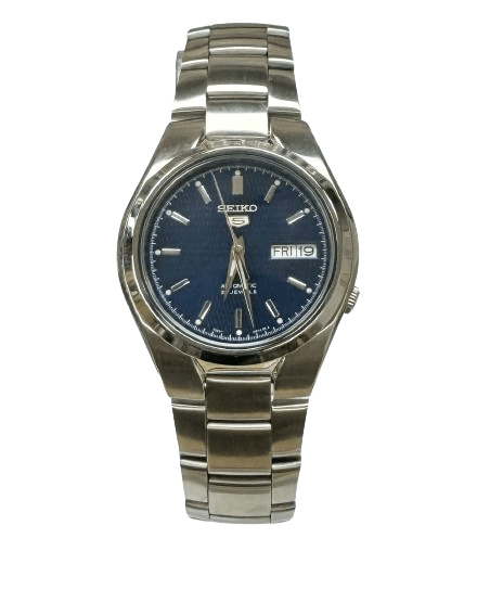 Seiko Men's SNK603K1 Automatic Watch, Stylish Blue Dial - Universal Jewelers & Watch Tools Inc.