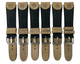 18 MM Black Genuine Leather Watch Band with stitches and bumps (Lot of 6 bands) - Universal Jewelers & Watch Tools Inc.