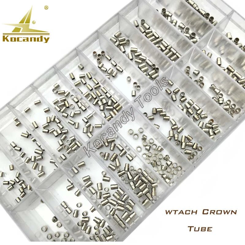 Watch Parts Stainless Steel Watch Crown Tubes Pipes Mixed Sizes for Waterproof Crown As Watchmakers Repair Tool - Universal Jewelers & Watch Tools Inc.