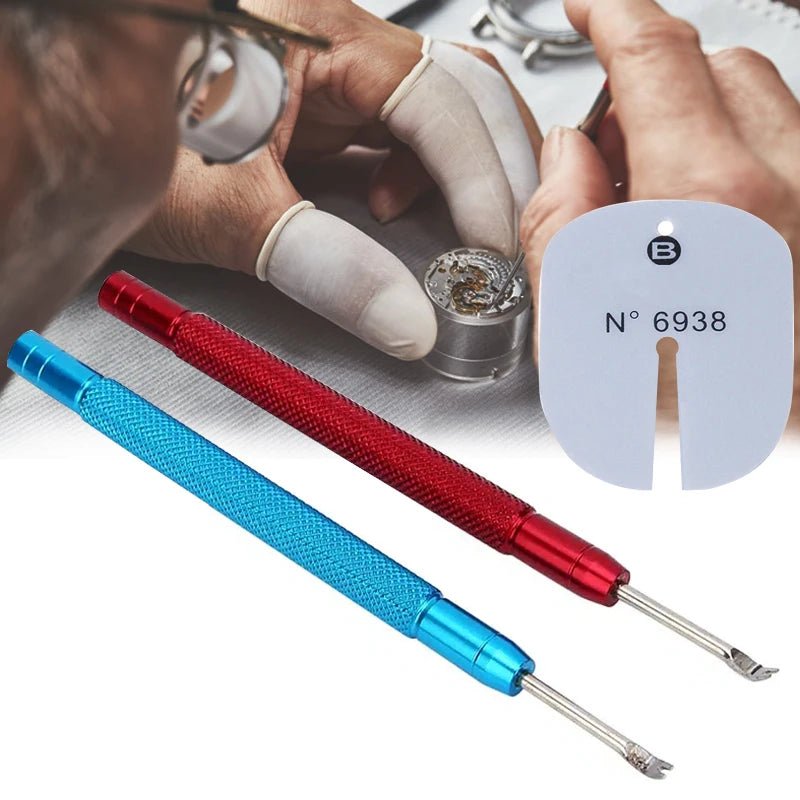 2pcs Aluminum Alloy Watch Hand Presser Watch Hour Minute Second Hand Pressing Setting Removing Watch Repair Tool for Watchmaker - Universal Jewelers & Watch Tools Inc.