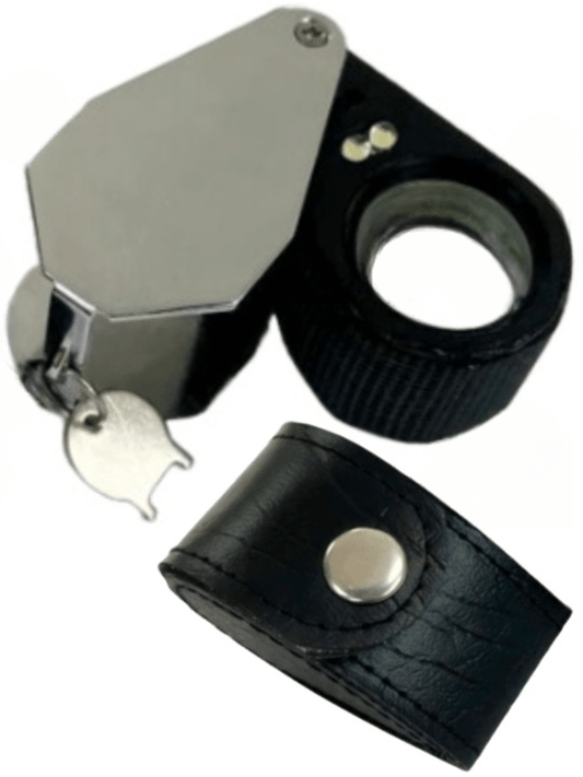 Eye Loupe 20X Triplet (21MM) with Light Folding Type Magnifying Glass Eyeglass - Universal Jewelers & Watch Tools Inc.