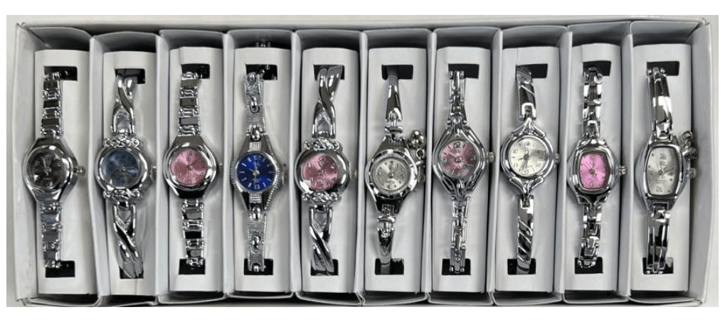 10pcs Set Women's Fashion Steel Band A04 Quartz Multi - Design Watch Bracelet - Universal Jewelers & Watch Tools Inc.