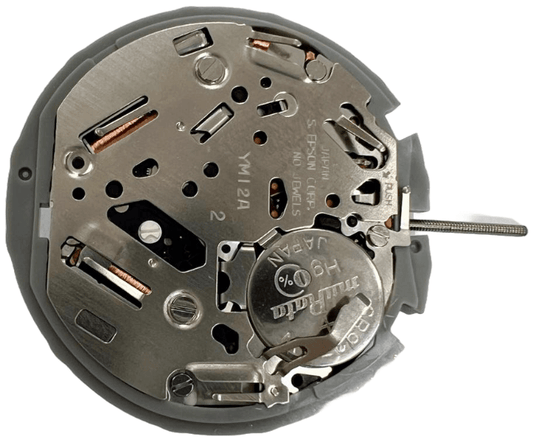 Hattori YM12 3 Hands With Date Seiko Quartz Watch Overall Height: 6.4mm - Universal Jewelers & Watch Tools Inc.