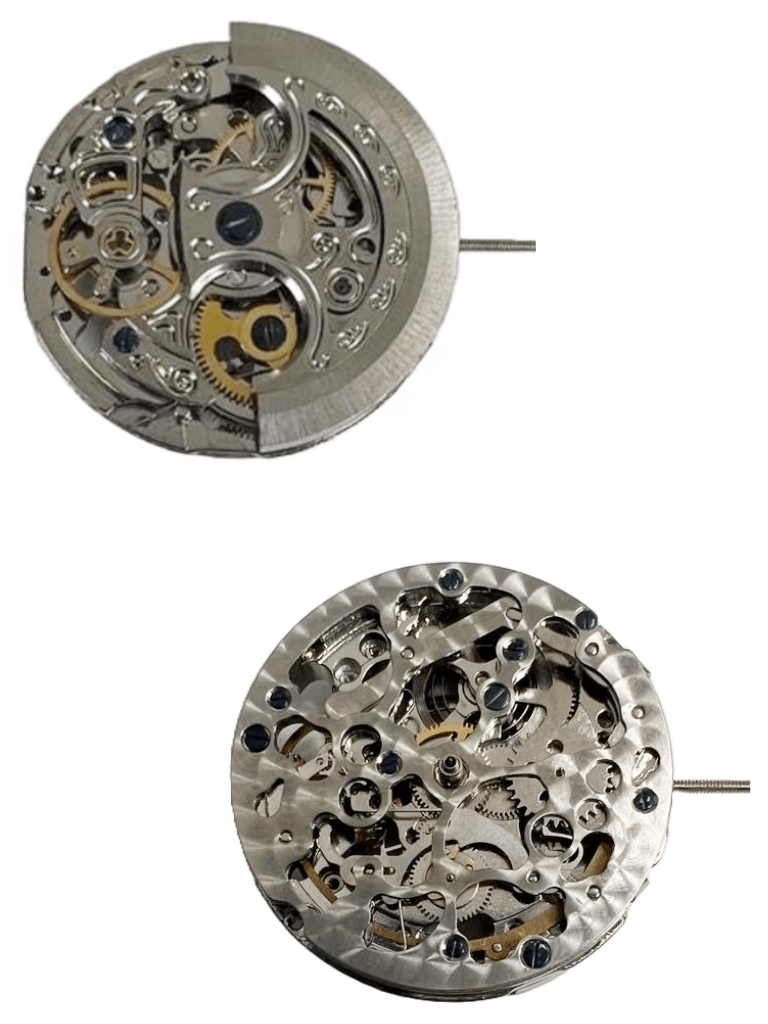 Multi - Function Automatic SKELETON Watch Movement 2196, 3 HANDS Overall Height 8.2mm - Universal Jewelers & Watch Tools Inc.