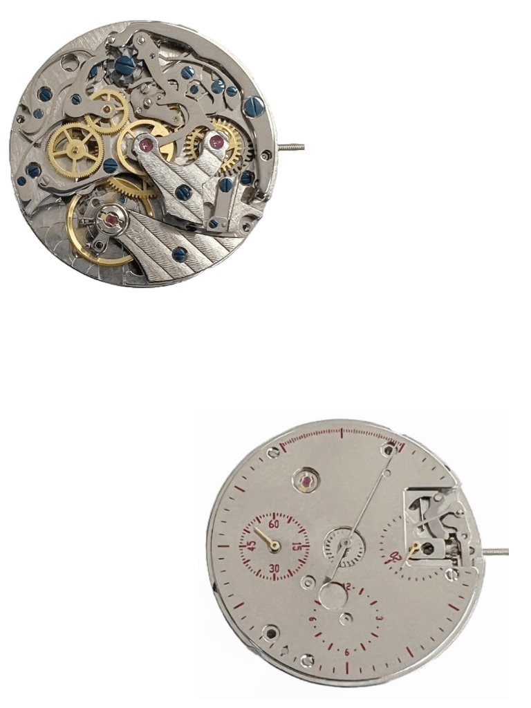 Chinese Manual Winding Mechanical Chronograph Watch Movement ST1901 Overall Height 8.2mm - Universal Jewelers & Watch Tools Inc.