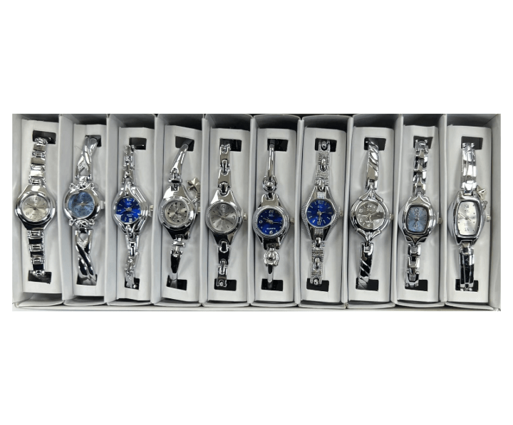 10pcs Set Women's Fashion Steel Band A10 Quartz Multi - Design Watch Bracelet - Universal Jewelers & Watch Tools Inc.