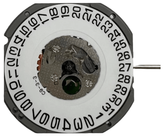 Miyota Watch Movement 1S13 - 3 Quartz Overall Height: 4.1mm - Universal Jewelers & Watch Tools Inc.