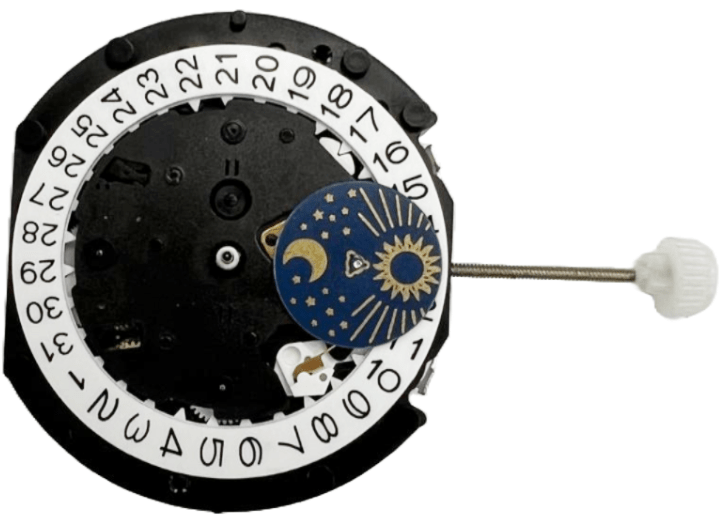 Miyota Watch Movement GM12 3H REPLACES 1M12 Quartz Overall Height: 4.2mm - Universal Jewelers & Watch Tools Inc.
