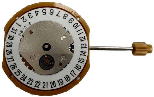 Miyota Watch Movement GN15 Date At 6:00 Quartz Overall Height: 3.8mm - Universal Jewelers & Watch Tools Inc.