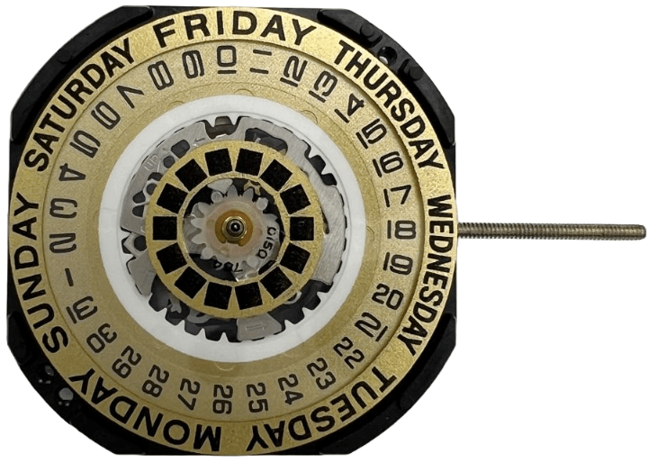 Hattori VX44 Day At 12 And Date At 3 Seiko Quartz Watch Overall Height: 4.5mm - Universal Jewelers & Watch Tools Inc.