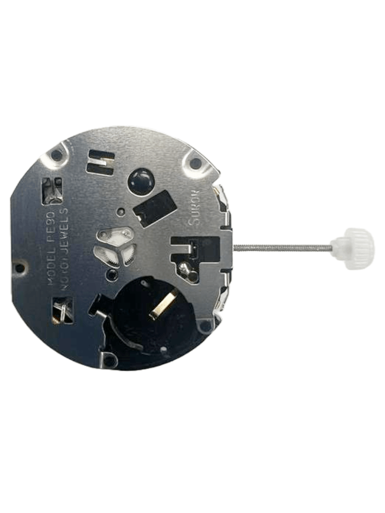Sunon Chinese Multi Function Watch Movement PE90 - 07 3H and 3EYES Date At 6:00 Overall Height: 6.8mm - Universal Jewelers & Watch Tools Inc.