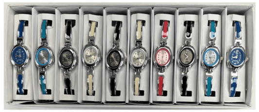 10pcs Set Women's Fashion Steel Band B1 Quartz Multi - Color Watch Bracelet - Universal Jewelers & Watch Tools Inc.