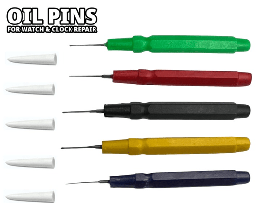 New Set of 5PCS Precision Oil Pins for Watch & Clock Repair - Universal Jewelers & Watch Tools Inc.