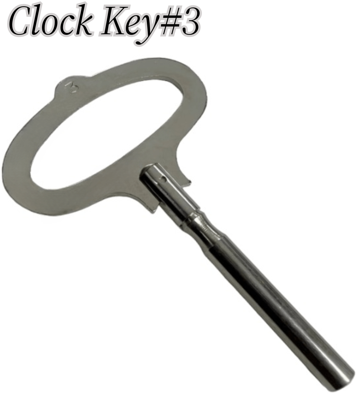 French Style Clock Key 3, Jeweler Tools - Universal Jewelers & Watch Tools Inc.