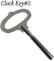 French Style Clock Key 3, Jeweler Tools - Universal Jewelers & Watch Tools Inc.