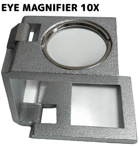 Folding Pocket Magnifier with Glass Lens 10x - Universal Jewelers & Watch Tools Inc.
