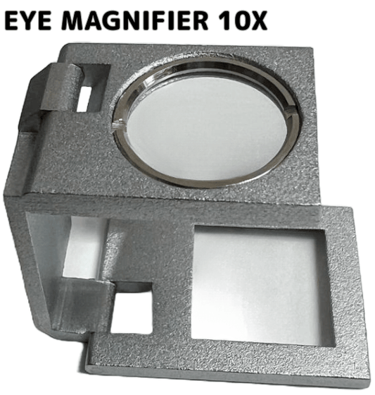 Folding Pocket Magnifier with Glass Lens 10x - Universal Jewelers & Watch Tools Inc.