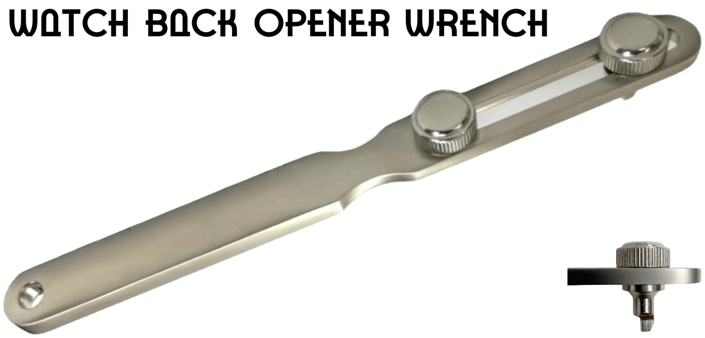 7" Adjustable Steel Watch Back Opener Wrench Tool, Watch Repair Tool - Universal Jewelers & Watch Tools Inc.