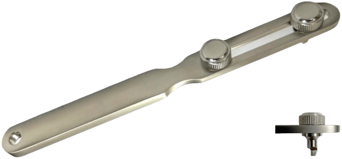 7" Adjustable Steel Watch Back Opener Wrench Tool, Watch Repair Tool - Universal Jewelers & Watch Tools Inc.