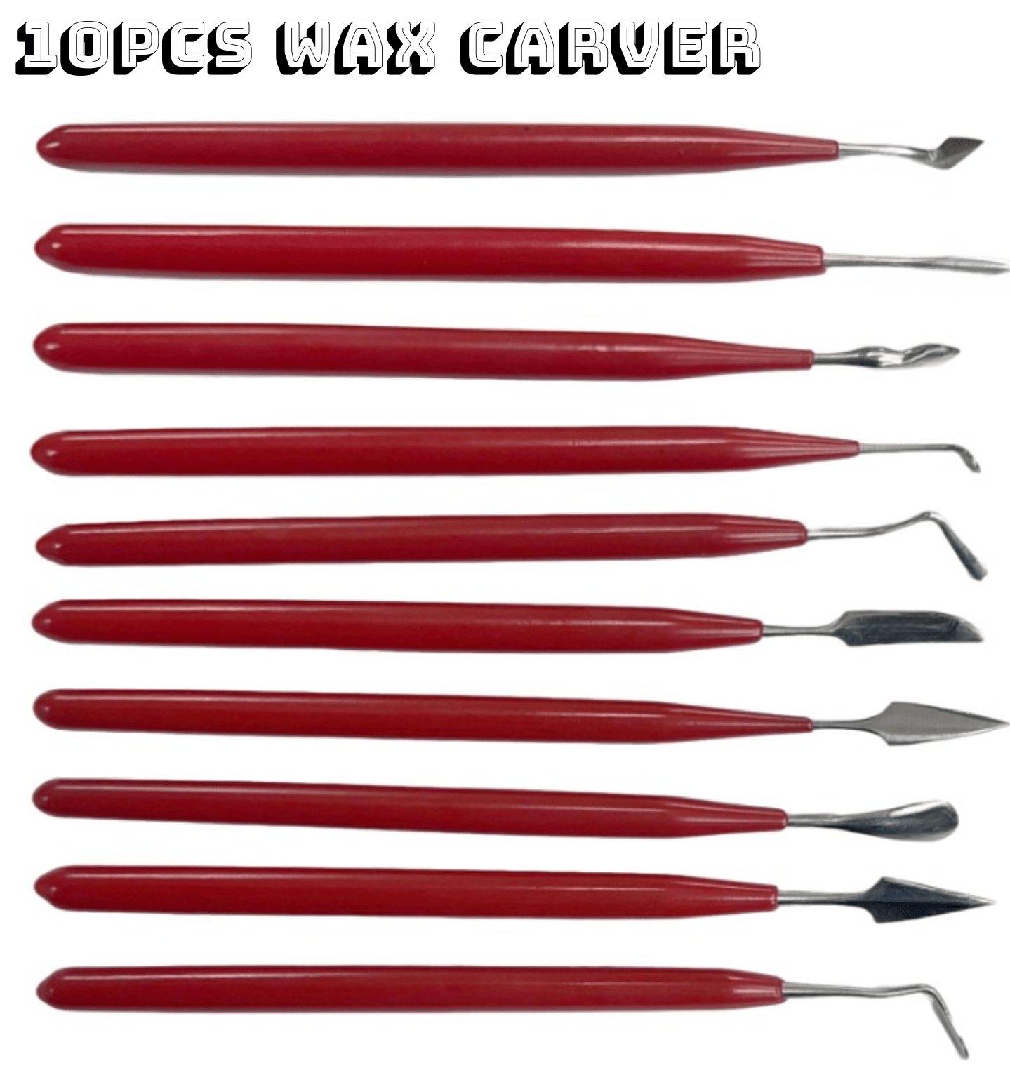 10pc Jewelry Wax Carvers, Wax Carving Tools Set of Carvers Metal Clay Sculpting - Universal Jewelers & Watch Tools Inc.