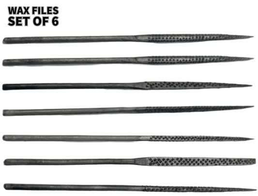 Wax Files Set of 6, Jewelry Making Tool for Cutting Carving Wax - Universal Jewelers & Watch Tools Inc.