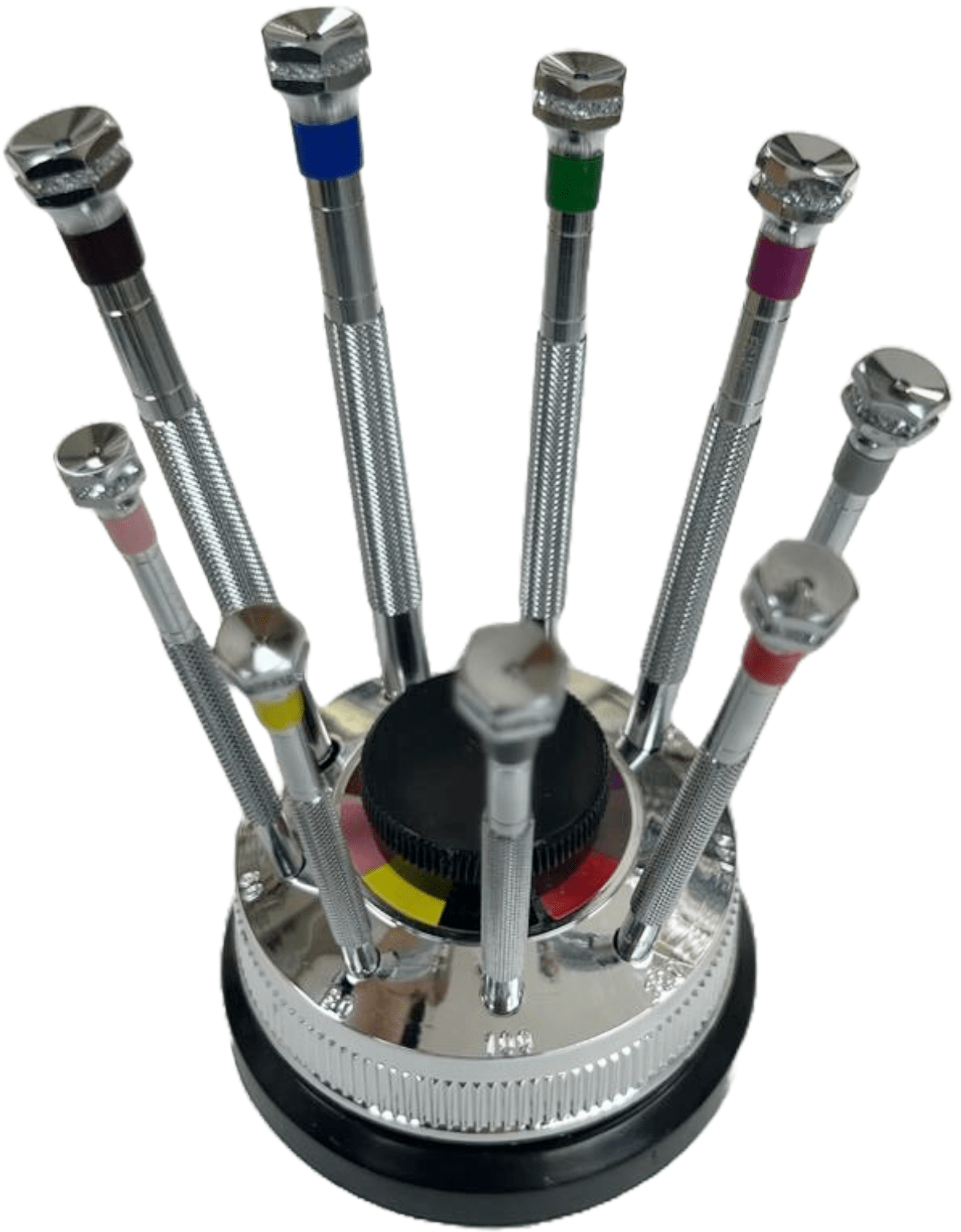 9PCS Set Professional Screwdrivers w/Rotating Stand France Made, Watchmakers - Universal Jewelers & Watch Tools Inc.