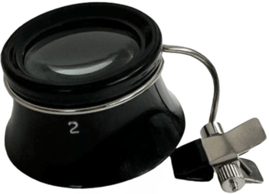 Eye Loupe Plastic Glasses Clip - On Magnifier 5X (2) Jewelers & Watch Repair Tools - Universal Jewelers & Watch Tools Inc.