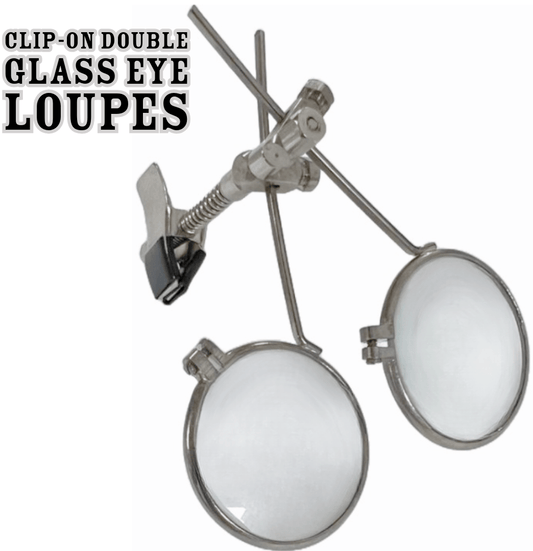 Clip - On Double Glass Eye Loupes for Watchmaker, Watch Repair Tool - Universal Jewelers & Watch Tools Inc.