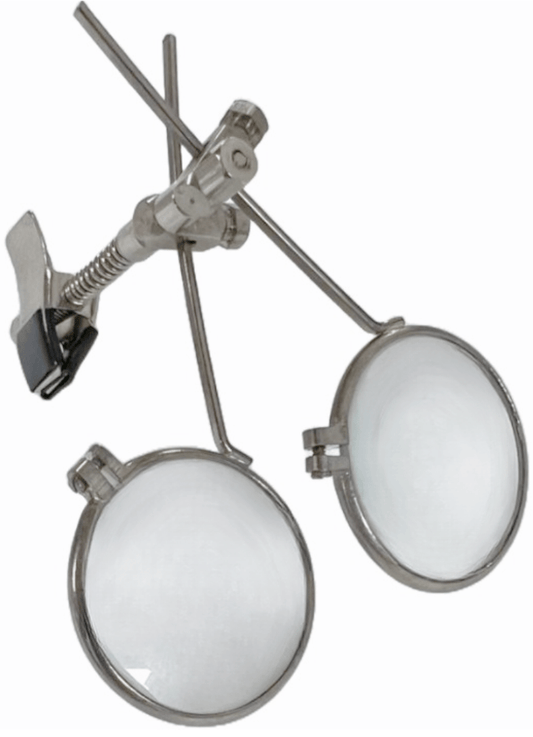Clip - On Double Glass Eye Loupes for Watchmaker, Watch Repair Tool - Universal Jewelers & Watch Tools Inc.