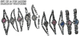 10pcs Set Women's Fashion Steel Band A04 Quartz Multi - Design Watch Bracelet - Universal Jewelers & Watch Tools Inc.