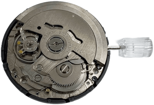 Hattori Automatic Watch Movement NH34 Date At 3:00 Overall Height: 7.7mm - Universal Jewelers & Watch Tools Inc.