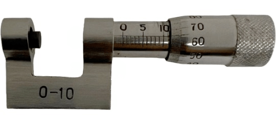 Mini Micrometer 0 - 10mm Small Gauge Micrometer Pocket Size Metric - Universal Jewelers & Watch Tools Inc.