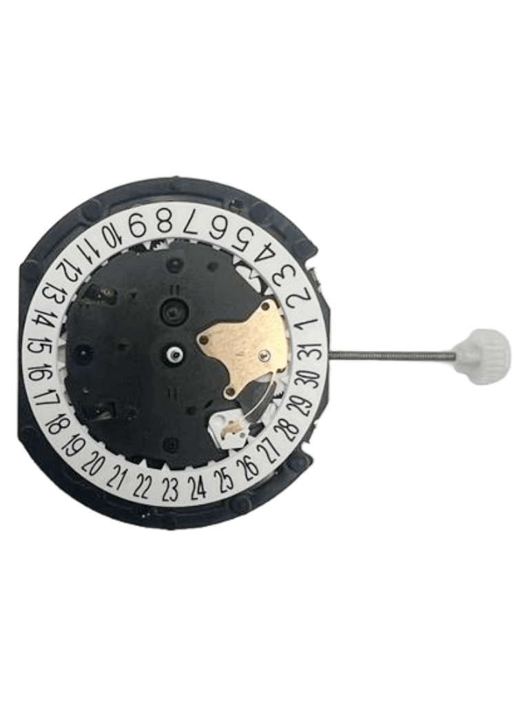 Sunon Chinese Multi Function Watch Movement PE90 - 07 3H and 3EYES Date At 6:00 Overall Height: 6.8mm - Universal Jewelers & Watch Tools Inc.