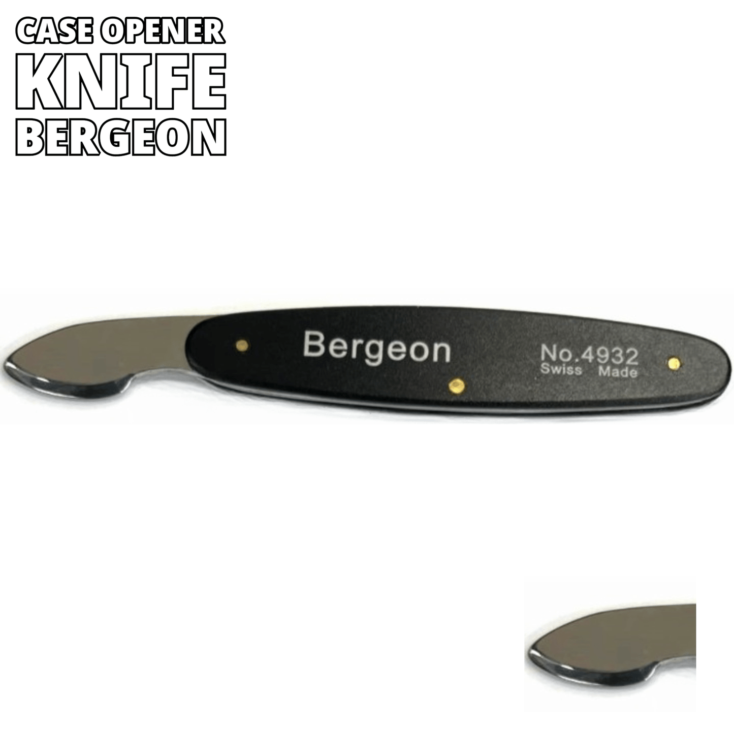 Bergeron Swiss Made Watch Case Opener pressed Knife 4 1/2 inches , Jewelry Tools - Universal Jewelers & Watch Tools Inc.