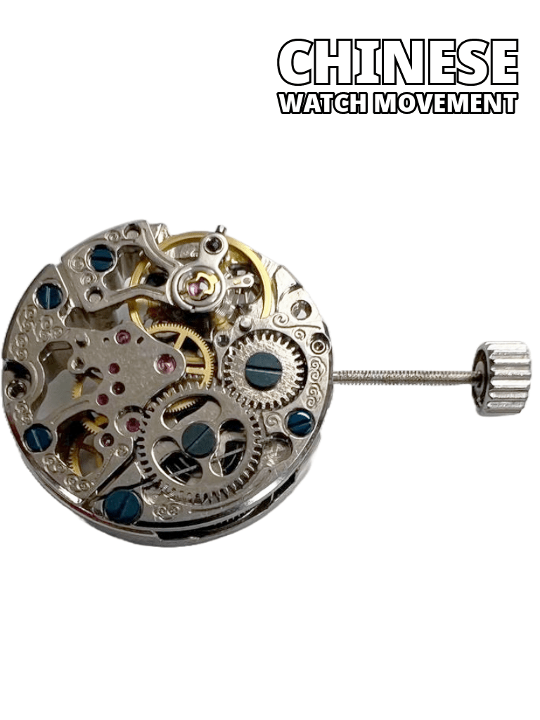 Chinese ST6 Hand Winding Watch Movement 3Hands, Overall Height 5.7mm - Universal Jewelers & Watch Tools Inc.