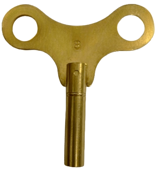 Brass Single End Clock Key 8, Jeweler Tools - Universal Jewelers & Watch Tools Inc.
